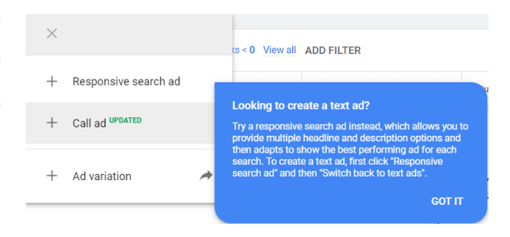 Responsive Search Ads – Trình quảng cáo mặc định mới của Google