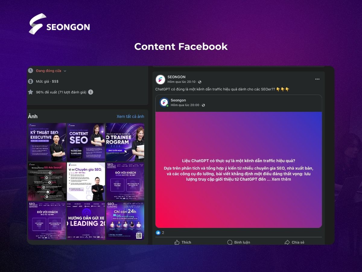 content facebook là gì